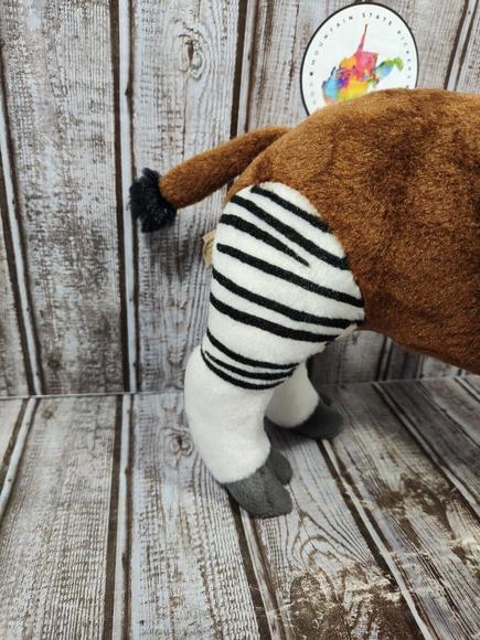Wild Republic Okapi Forest Plush Stuffed Zoo Animal Brown Zebra Legs - Picture 5 of 9